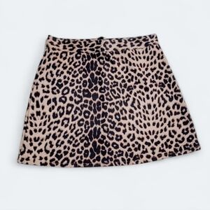 Dress Up Leopard Print Mini Skirt Size Medium